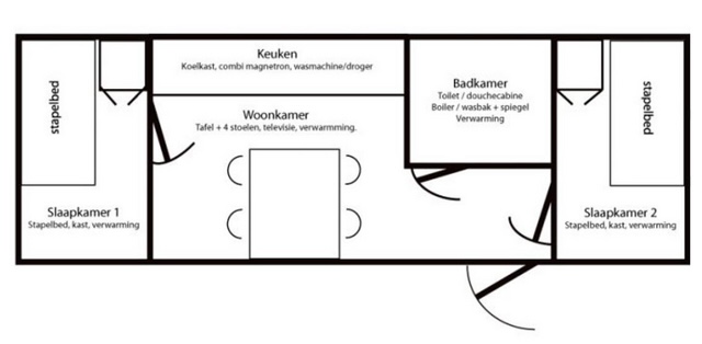plattegrond mobiele woonunit